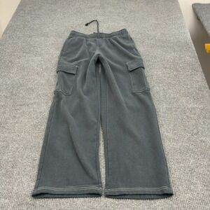 Playboy x PacSun Sweatpants Mens S Black Cotton Cargo Graphic Fleece Y2K Street